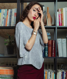 بلوز آستین لاله کریشه شاین